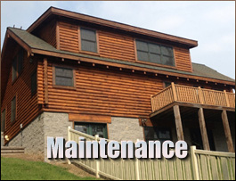  Jackson, Ohio Log Home Maintenance